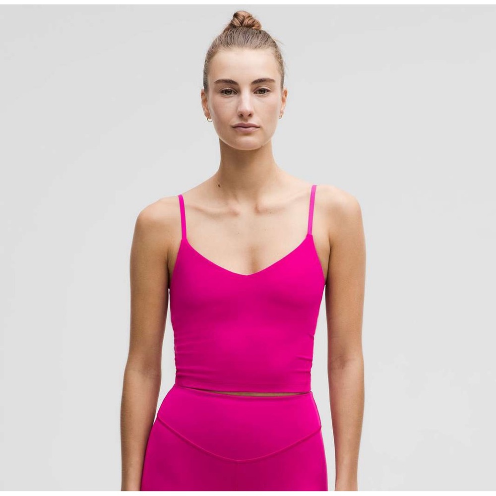 NWT Lululemon Align Cropped Cami Tank Top *A/B Cup in Ripened Raspberry size 12